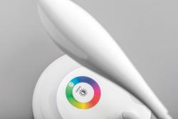 Decor Lampada da tavolo GALACTIC LED 3W 120lm 5V DC 4000K RGB base di ricarica USB corpo bianco. 1208962483