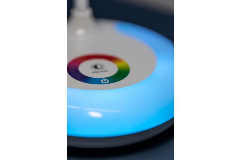 Decor Lampada da tavolo GALACTIC LED 5W 240lm 5V DC 4000K RGB base di ricarica USB corpo bianco. 1208962485