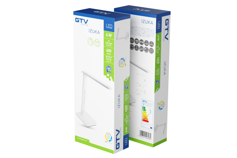 Decor Lampada da scrivania a LED IZUKA 6W 400lm AC220-240V 50/60Hz CCT caricatore induttivo bianco. 1208962496
