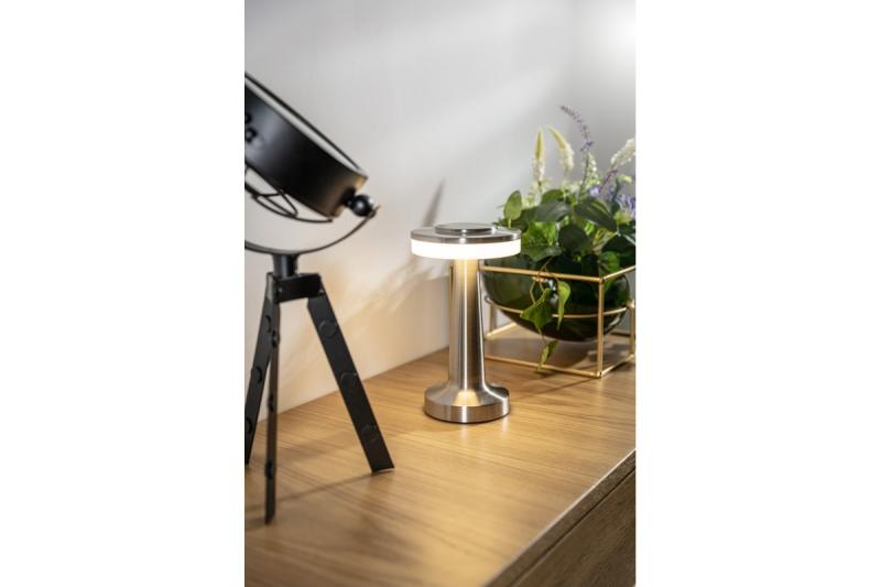 Decor Lampada da scrivania Monum 3W 200lm DC 5V 1A 3000 K 3 pezzi Dimmerabile batteria 1800 mAh inox 1208962503