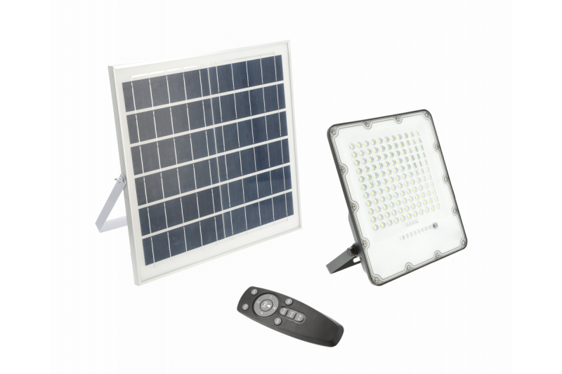 Faretto a LED solare BRAVOS, 150W, 1500lm, 6400K, IP65, 120°, pannello solare, telecomando, 3y 1208962682