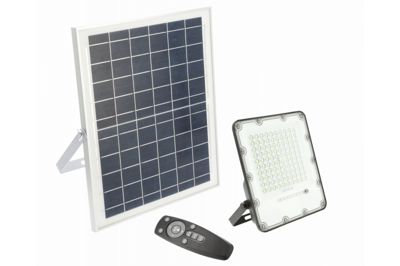 Faretto a LED solare BRAVOS, 50W, 500lm, 6400K, IP65, 120°, pannello solare, telecomando, 3y 1208962684