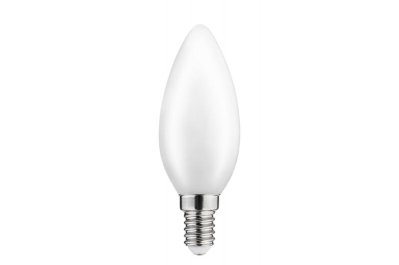 SORGENTE LUMINOSA A LED, FILAMENTO DI LATTE, A-G, C35, 3000K, E14, 4,0W, AC220-240V, 360°, 420lm, 44mA 1208962693