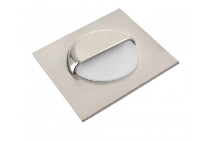 Decor Luminare per scala a LED ESCADA KB DC12V quadrata con copertura opaca 0 8W 70lm 4000K cavo inox 150cm.