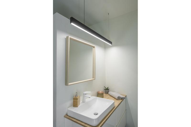 Decor Luminaire sospeso a LED LIVIA 40W 3600lm AC220-240V 50-60Hz 100° RA>80 IP20 AL/PC 4000K 120cm nero 1208962913