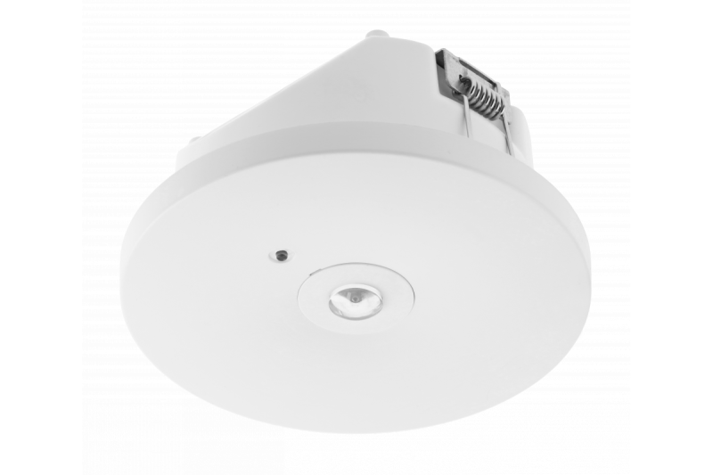 Apparecchio di illuminazione di emergenza OGLA LED, 3W, 200lm, AC220-240V, 50-60Hz, IP20, 6400K, 3H, compito singolo, pulsante TEST 1208963016
