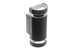 Decor Lampada da parete a due direzioni SILVA GU10 MAX.2x50W IP54 AC220-240V 50/60Hz nera 1208963135