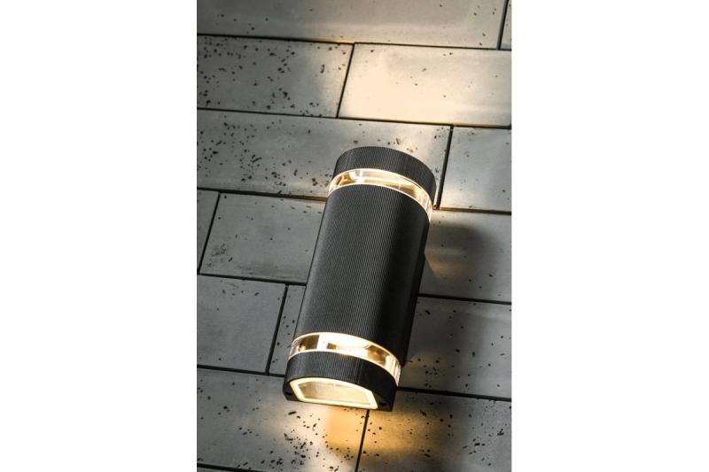 Decor Lampada da parete a due direzioni SILVA GU10 MAX.2x50W IP54 AC220-240V 50/60Hz nera 1208963135