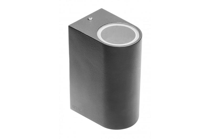 Decor Lampada da parete a due direzioni TIAGO GU10 MAX. 2x35W IP54 AC220-240V 50/60Hz nera 1208963201