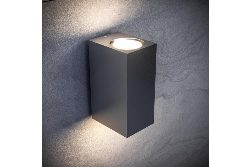 Decor Luminaire per facciata bidirezionale TIAGO KW GU10 MAX.2x35W IP54 AC220-240V 50/60Hz nero. 1208963202