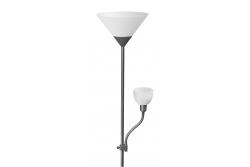 Decor Lampada da terra BENFICA 2 max 60W - E27 max 40W - E14 AC220-240V 50/60Hz grigia 1208963347