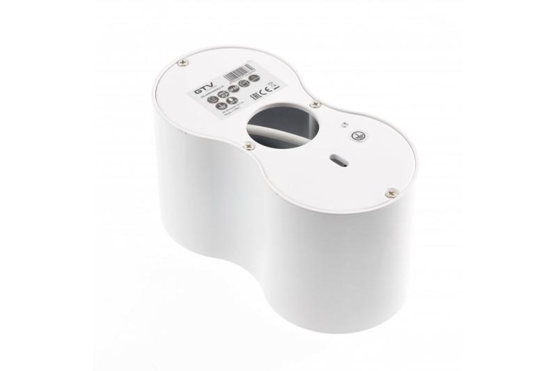 Decor Lampada a soffitto AVEIRO DUO in alluminio 160x80x85mm IP20 max 20W*2 bianca rotonda 1208963827