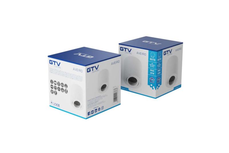 Decor Lampada a soffitto AVEIRO in alluminio 80x85mm IP20 max 20W bianca rotonda 1208963831