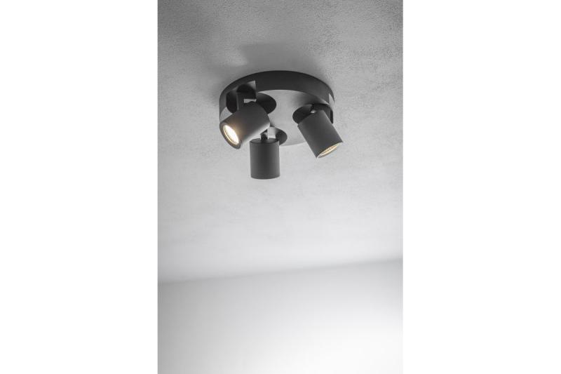 Decor Lampada a soffitto BLINK AC220-240V 50/60 Hz GU10 max. 20W*3 IP 20 nero triplo 1208963844