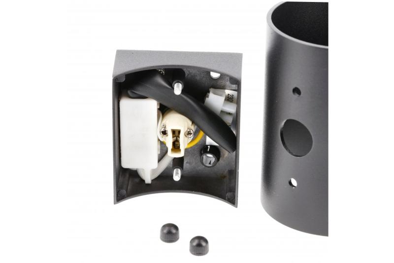 Decor Apparecchio da parete CAMPIONE in alluminio G9 IP20 max. 40W IP20 nero rotondo 1208963851