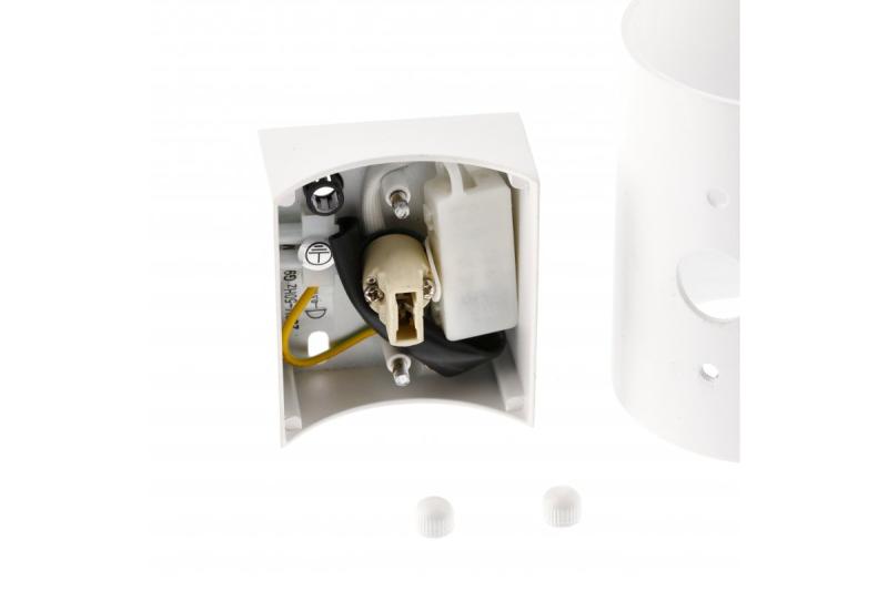 Decor Apparecchio da parete CAMPIONE in alluminio G9 IP20 max. 40W IP20 bianco rotondo 1208963852