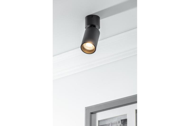 Decor Lampada a soffitto FARGO MINI in alluminio 56x150mm IP20 max 20W tonda nera 1208963877