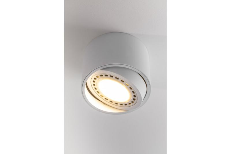 Decor Lampada a soffitto ISUMI con angolo regolabile in alluminio 130x100 IP20 ES111 GU10 bianco rotondo. 1208963895