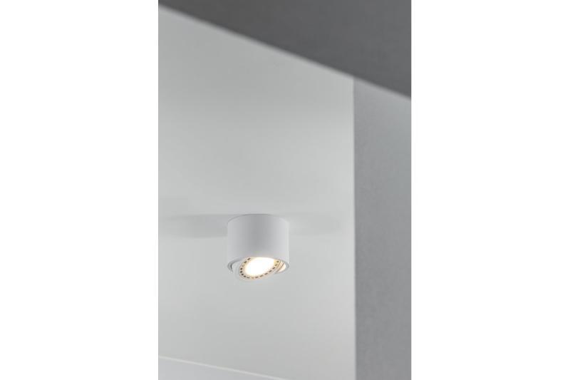 Decor Lampada a soffitto ISUMI con angolo regolabile in alluminio 130x100 IP20 ES111 GU10 bianco rotondo. 1208963895