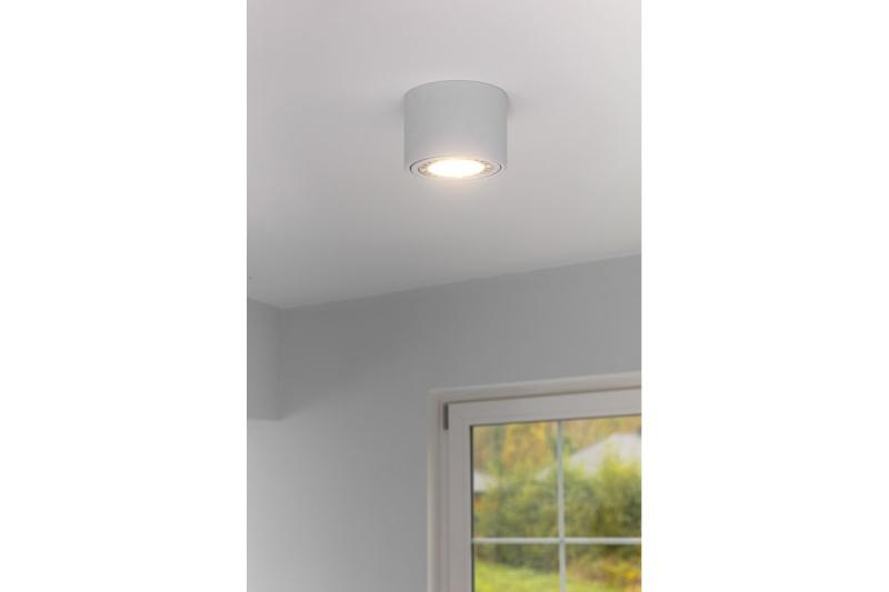 Decor Lampada a soffitto ISUMI con angolo regolabile in alluminio 130x100 IP20 ES111 GU10 bianco rotondo. 1208963895