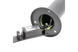 Decor KERTA-P 50 luce da giardino E27 MAX.12W IP44 AC220-240V 50-60Hz bollard grafite 1208963907