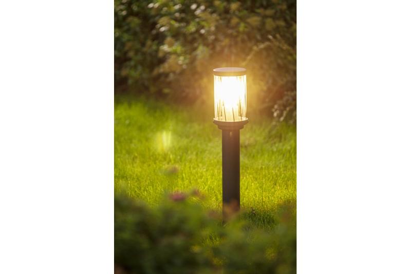 Decor KERTA-P 50 luce da giardino E27 MAX.12W IP44 AC220-240V 50-60Hz bollard grafite 1208963907