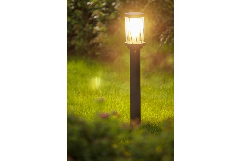 Decor KERTA-P 80 luce da giardino E27 MAX.12W IP44 AC220-240V 50-60Hz bollard grafite 1208963908