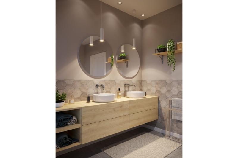 Decor Apparecchio sospeso LAGOS GU10 in alluminio IP20 max. 20W bianco 1208963910