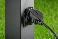 Decor Apparecchio da giardino LARGO-P 50 E27 MAX.15W IP44 AC220-240V 50-60Hz max. 2500W montante grafite 1208963919