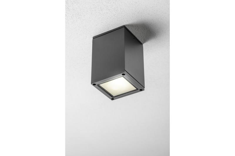Decor Luminaire a soffitto LENTO alum 100x130 IP54 max 35W quadrato grafite 1208963923