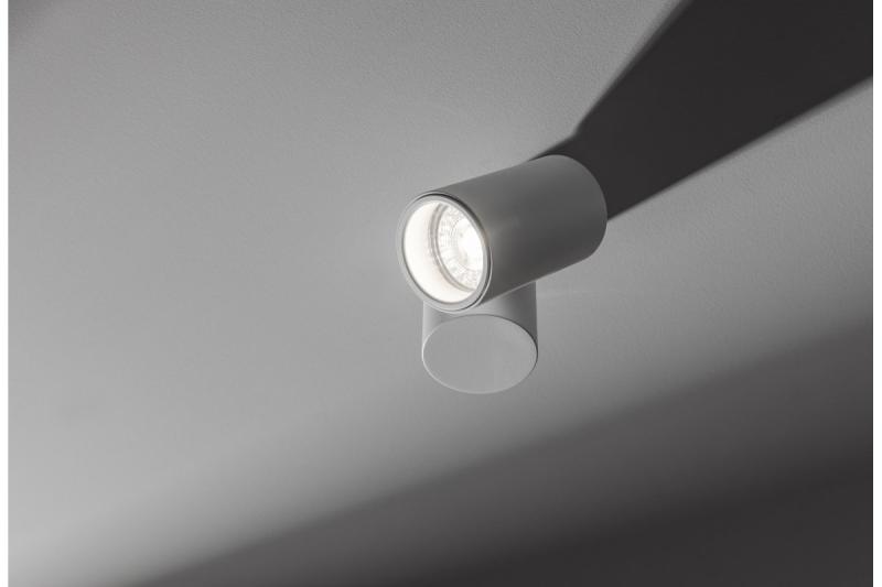 Decor Lampada da soffitto LUPO in alluminio 11.6x5.6x11.5 IP20 1*GU10 max. 50W bianca rotonda 1208963927