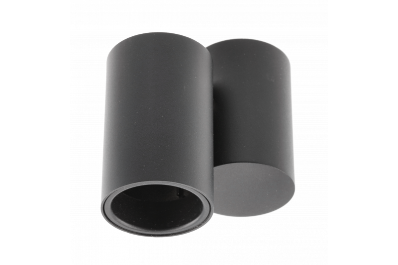 Decor Lampada da soffitto LUPO in alluminio 11.6x5.6x11.5 IP20 1*GU10 max. 50W tonda nera 1208963928