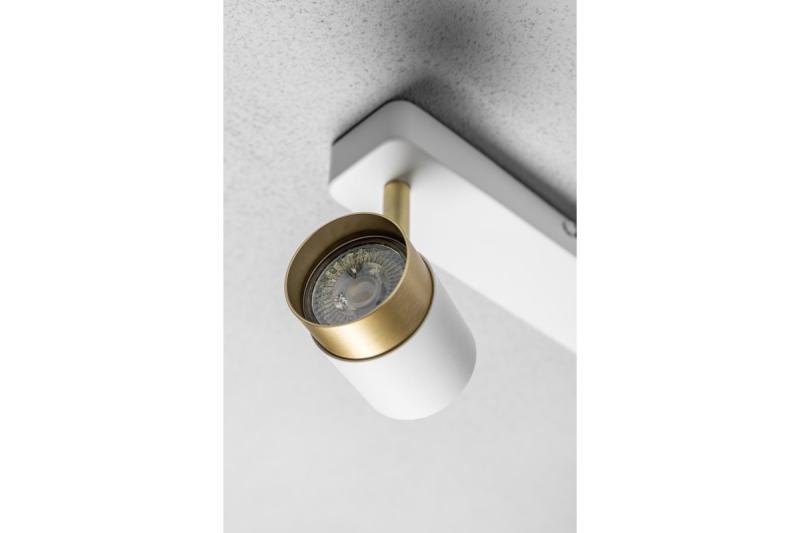 Decor Lampada a soffitto ORIO in alluminio 24.0x5.5x14.0 IP20 2*GU10 max. 50W bianca rotonda 1208963964