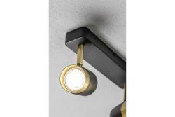 Decor Lampada a soffitto ORIO in alluminio 24.0x5.5x14.0 IP20 2*GU10 max. 50W nera rotonda 1208963965