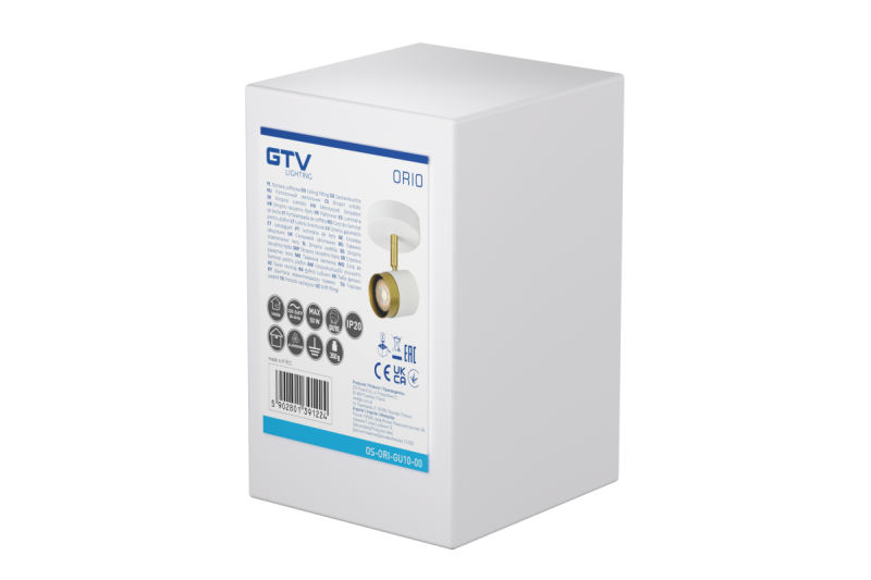 Decor Lampada da soffitto ORIO in alluminio 11.6x5.6x11.5 IP20 1*Gu10 max. 50W bianca rotonda 1208963968