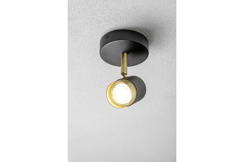 Decor Lampada da soffitto ORIO in alluminio 11.6x5.6x11.5 IP20 1*Gu10 max. 50W nera rotonda 1208963969