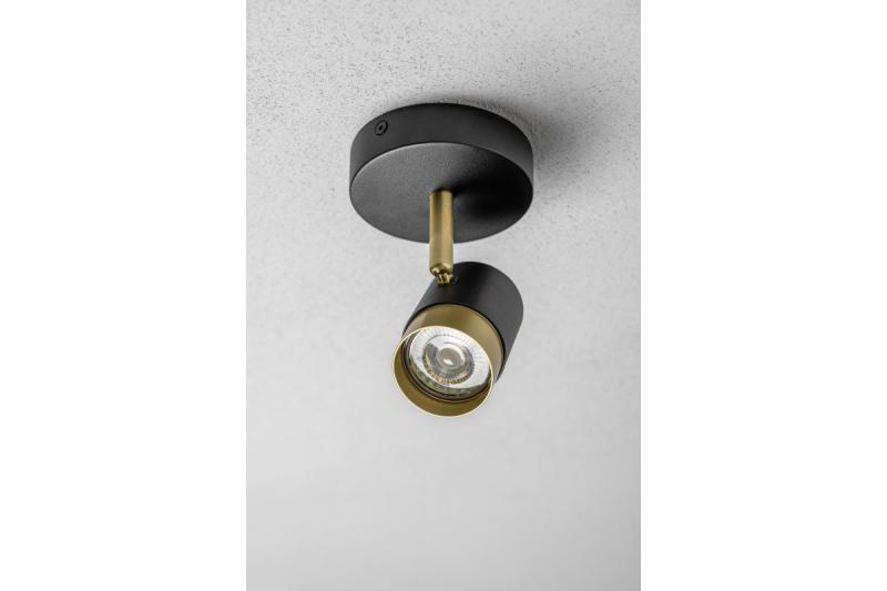 Decor Lampada da soffitto ORIO in alluminio 11.6x5.6x11.5 IP20 1*Gu10 max. 50W nera rotonda 1208963969