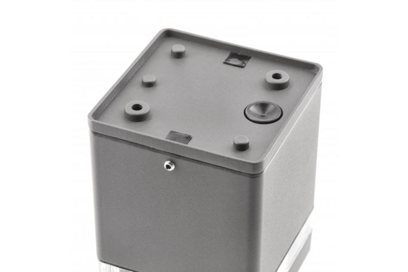 Decor Lampada a soffitto RIVEN alum 102x120 IP54 max 35W quadrata grafite 1208963983