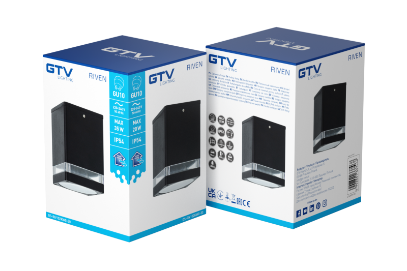 Decor Lampada a soffitto RIVEN alum 102x120 IP54 max 35W quadrata grafite 1208963983