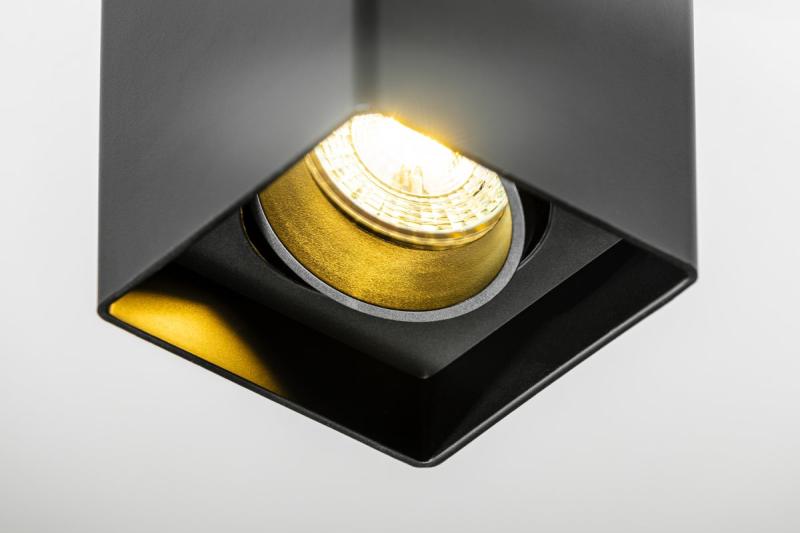 Decor Lampada a soffitto RESTO PC 80x80x125mm IP20 max 20W quadrata nera 1208963987