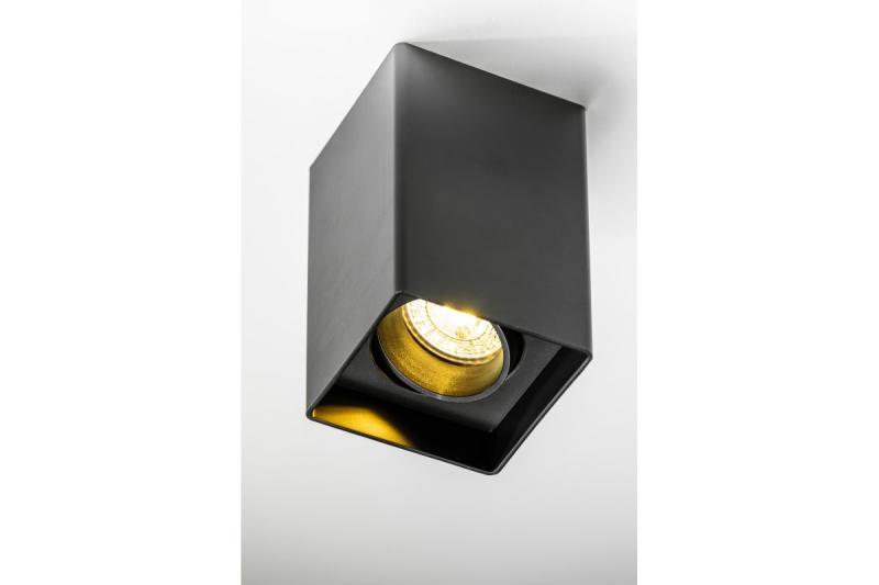 Decor Lampada a soffitto RESTO PC 80x80x125mm IP20 max 20W quadrata nera 1208963987