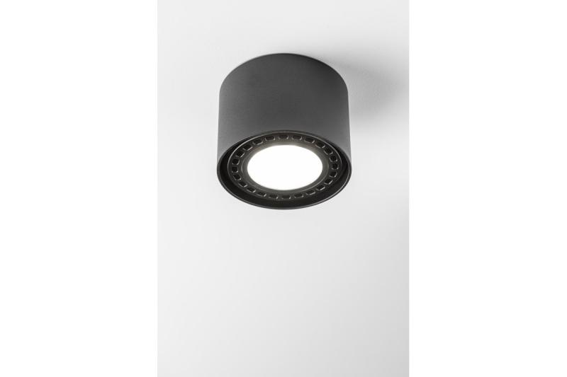 Decor Apparecchio a soffitto SAKURA alum. 120x85 IP20 ES111 GU10 tondo nero 1208963989