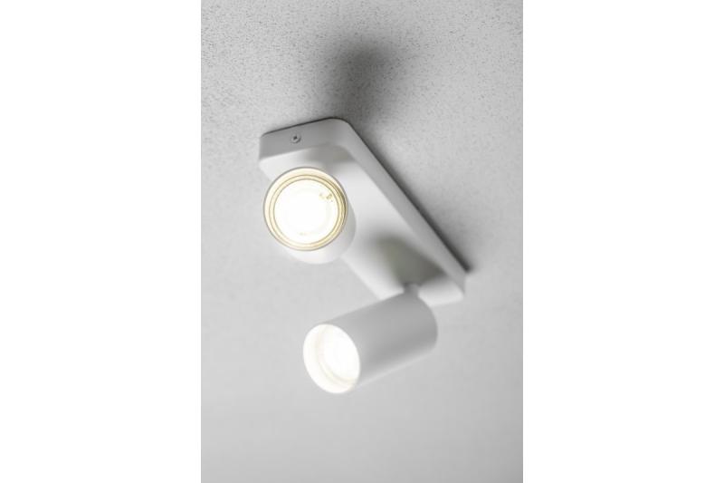 Decor Lampada a soffitto SANTO BIS in alluminio IP20 max. 20W*2 doppia rotonda bianca. 1208964000