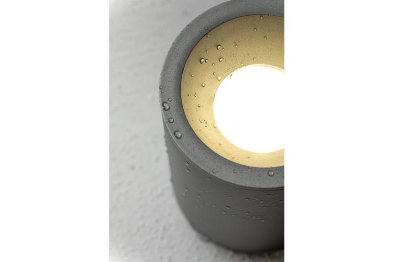 Decor Lampada da soffitto SENSA AQUA in alluminio 85x115 IP54 max 50W grigio circolare 1208964008