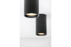 Decor Superficie montata a parete lampada SENSA MINI in alluminio 64x115 IP20 max 50W alloggiamento nero rotondo. 1208964013