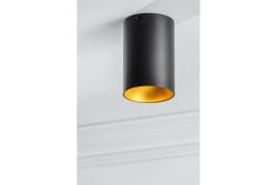 Decor Apparecchio a soffitto TENSA in alluminio 96x140 IP20 GU10 nero rotondo 1208964018