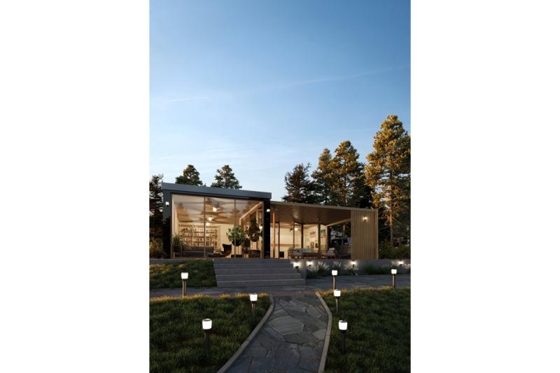 Decor Lampada da giardino TORA-AU E27 MAX.15W IP54 AC220-240V 50-60Hz applique da parete superiore nera 1208964023