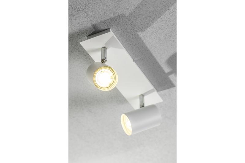 Decor Lampada a soffitto VENETO IP20 max. 20W 2 x GU10 bianco rotondo 1208964037