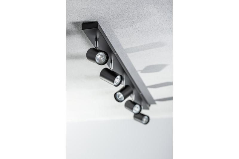 Decor Lampada a soffitto VENETO IP20 max. 20W 5 x GU10 tonda nera 1208964044