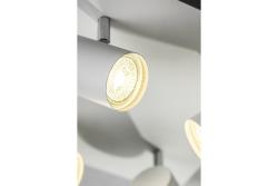 Decor Lampada a soffitto VENETO IP20 max. 20W 4 x GU10 rotonda/quadrata bianca 1208964045